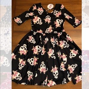 DotDotSmile Skulls Ballerina Dress 7 New